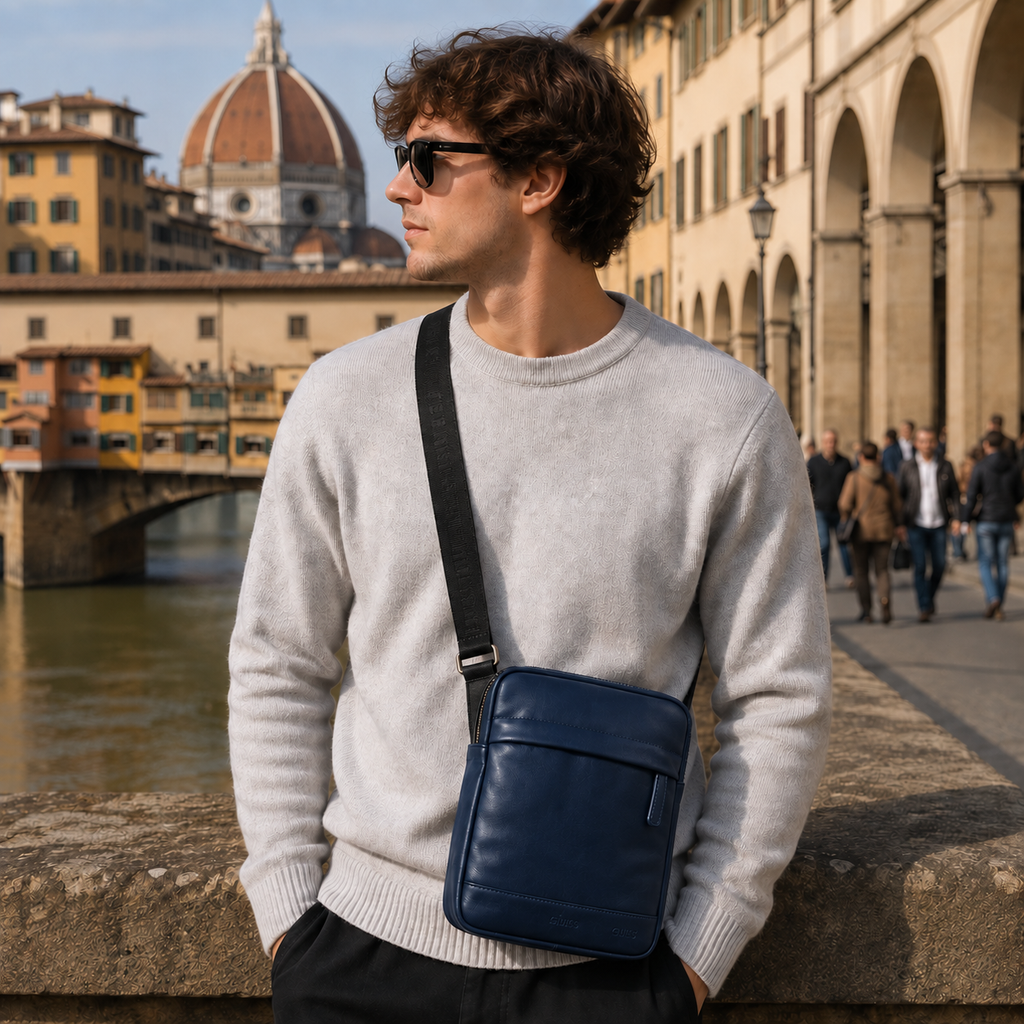 Tracolla Uomo in vera pelle 4US Cesare Paciotti Liam