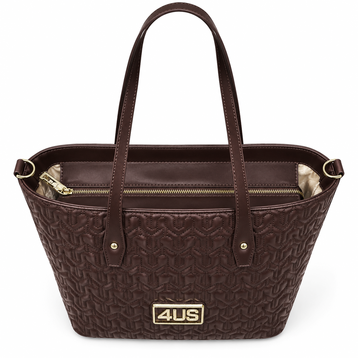 Borsa a spalla/tracolla 4US Cesare Paciotti Violet Trapuntata