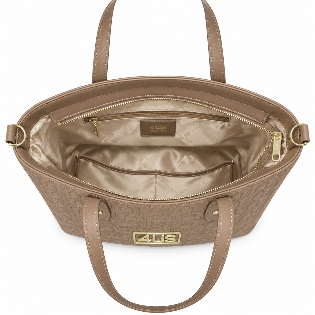 Borsa a spalla/tracolla 4US Cesare Paciotti Violet Trapuntata