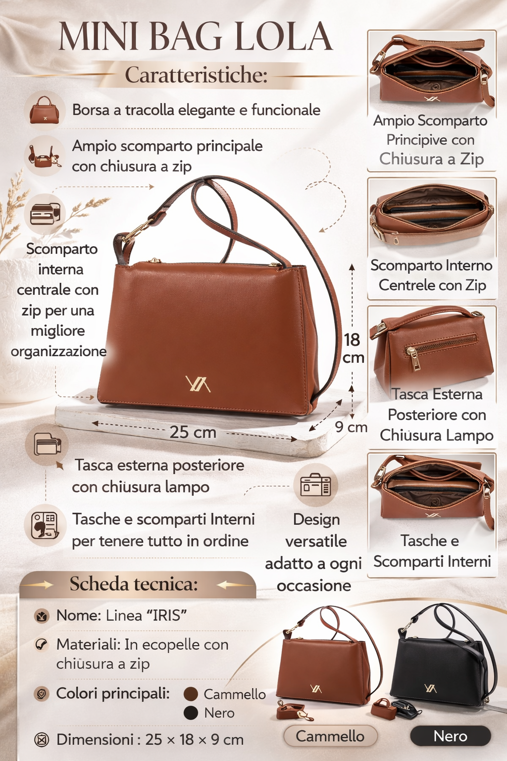Mini bag Lola - Verde Fashion