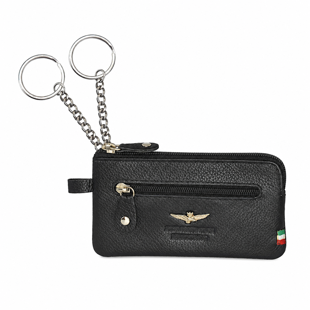 Portachiavi a bustina Aeronautica Militare AM107 Flag in Vera Pelle