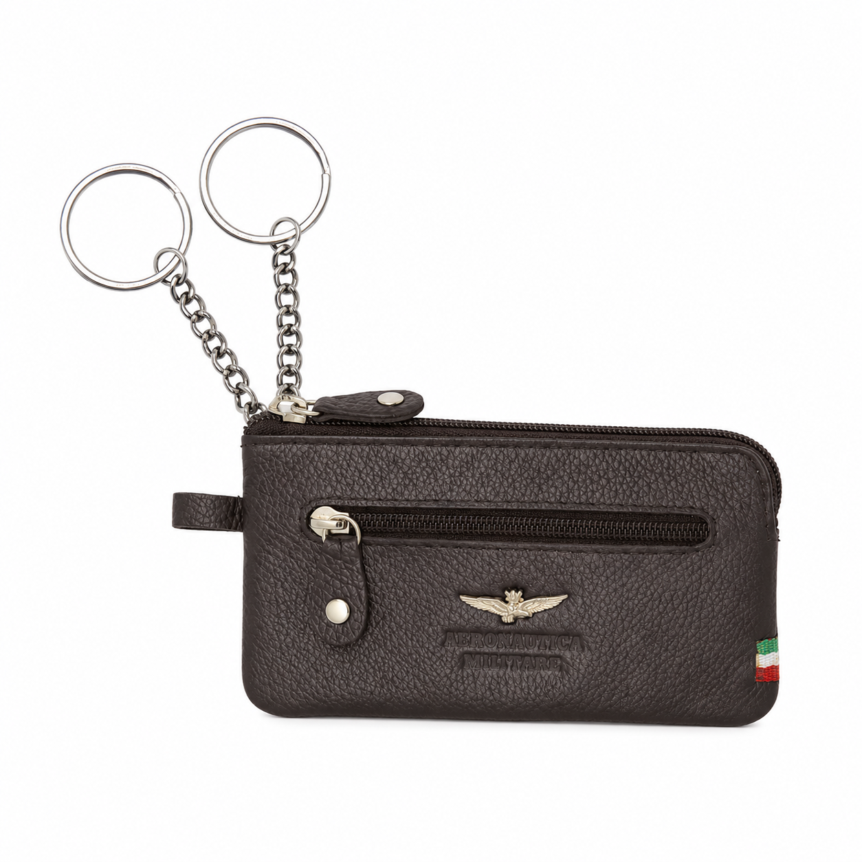 Portachiavi a bustina Aeronautica Militare AM107 Flag in Vera Pelle