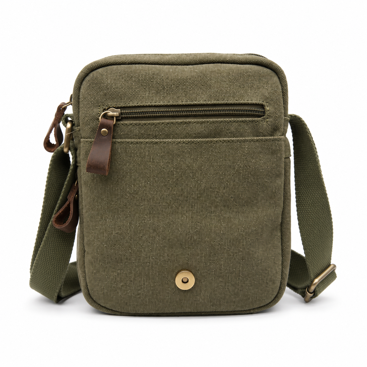 Tracolla Media in Canvas e pelle Aeronautica Militare AM610 Canvas