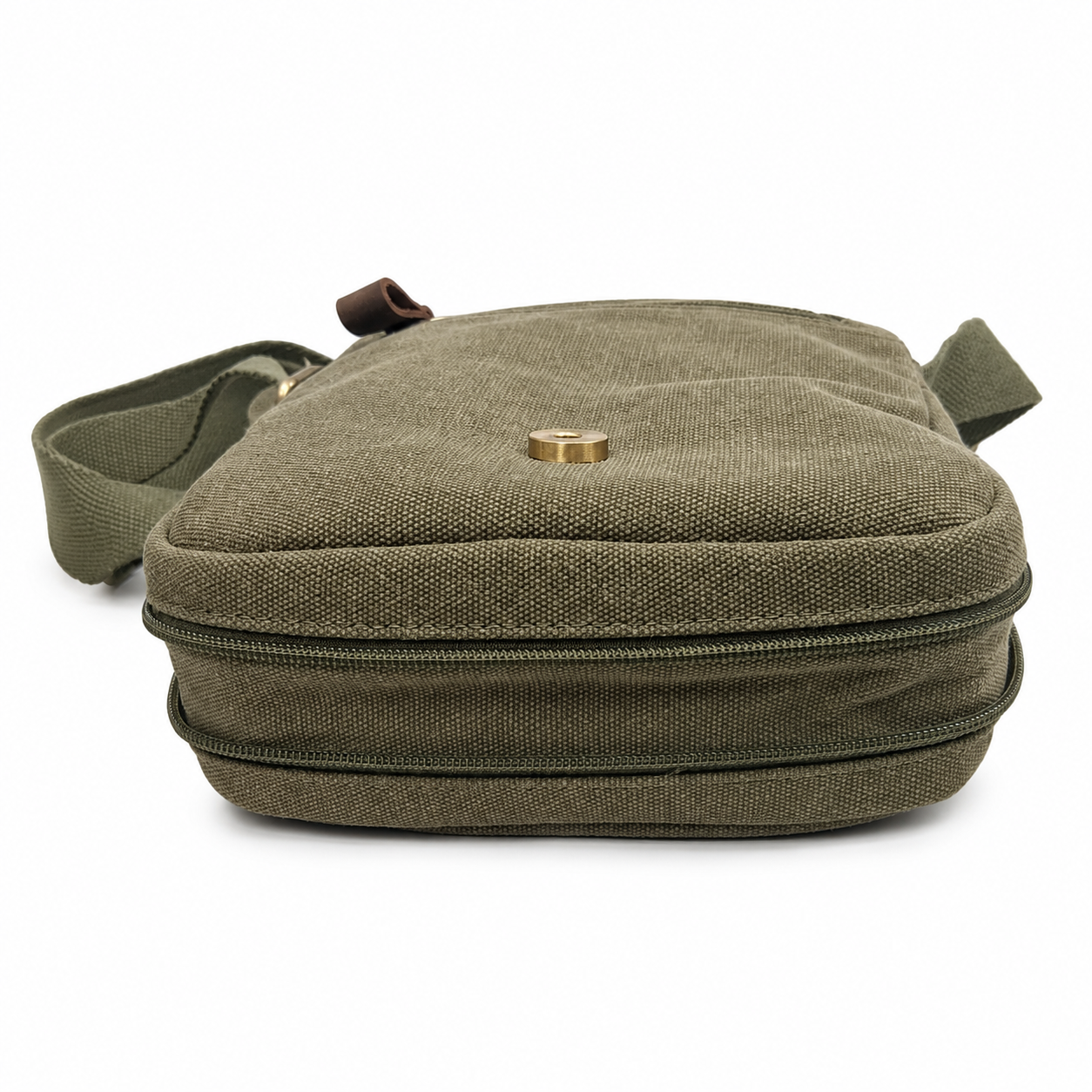Tracolla Media in Canvas e pelle Aeronautica Militare AM610 Canvas