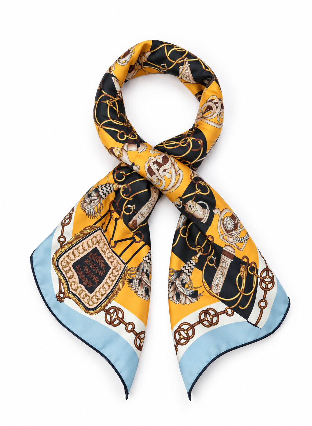 Foulard Fantasia Sellier in Viscosa 70 × 70 cm