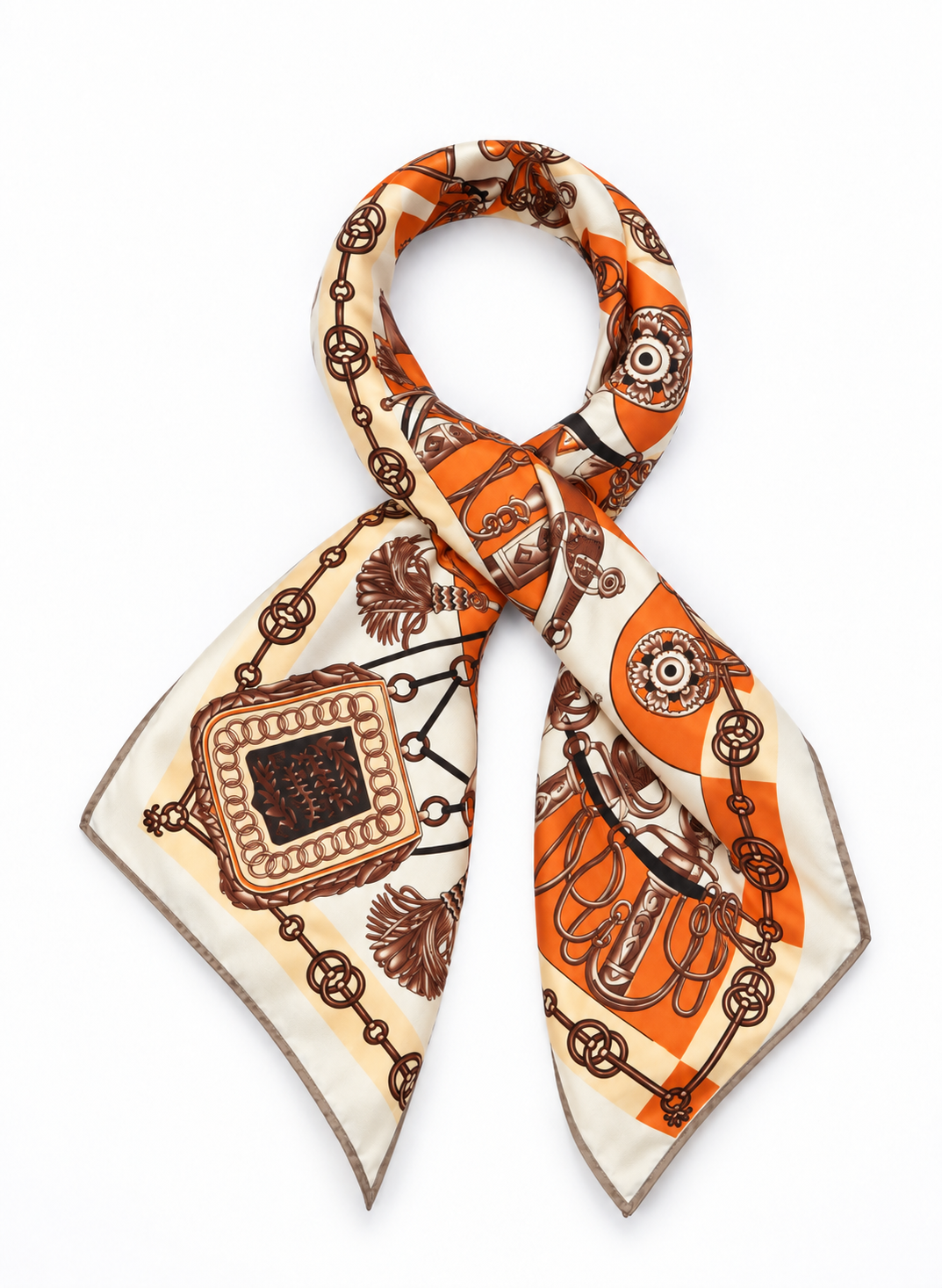 Foulard Fantasia Sellier in Viscosa 70 × 70 cm