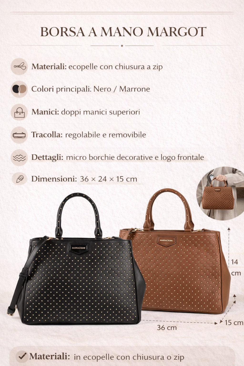 Borsa a mano Margot - Maria Celine