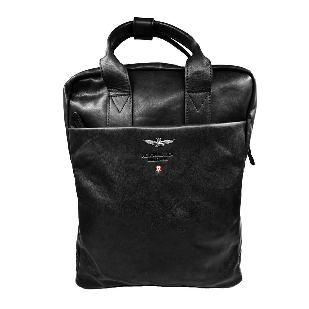 Zaino Porta PC Aeronautica Militare AM352 Vintage in Vera Pelle