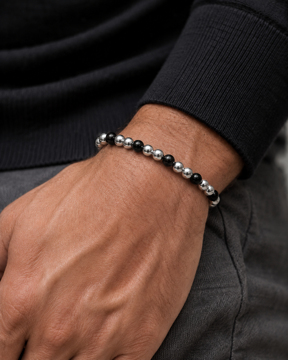 Bracciale Bracciale Sfere Medie 6mm in acciaio inox Personal - Brand Gioielli