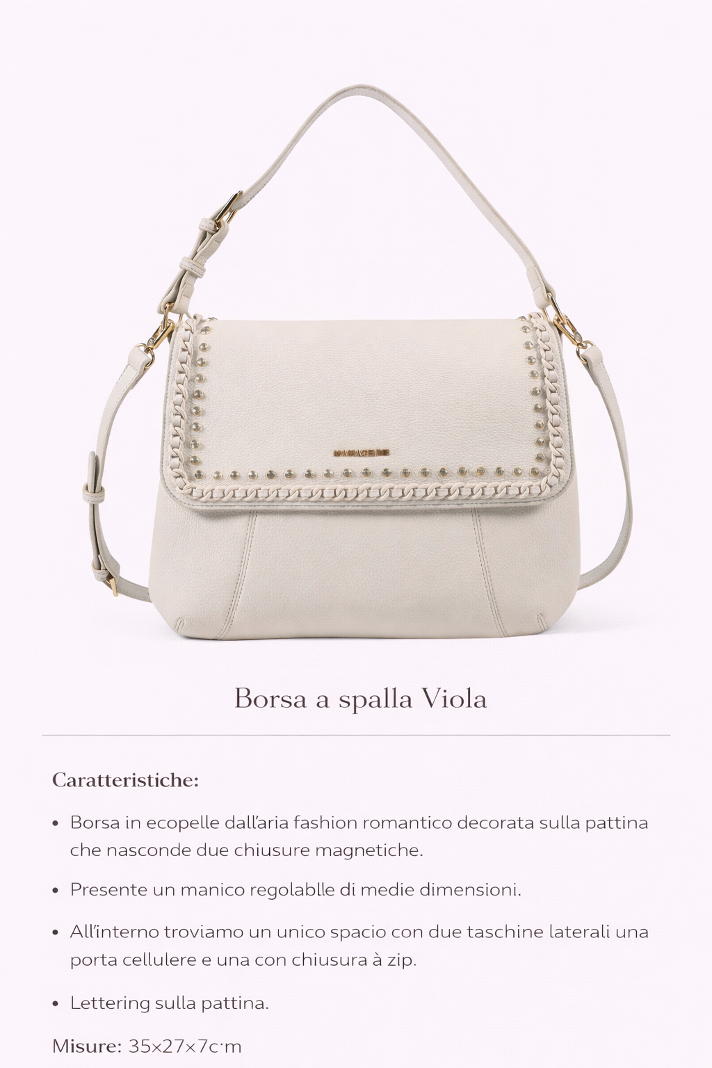 Borsa a spalla Viola - Maria Celine