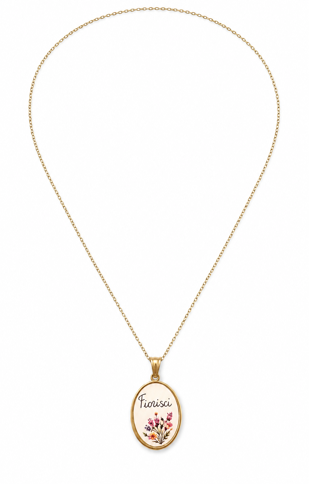 Collana in acciaio inox "Fiorisci"