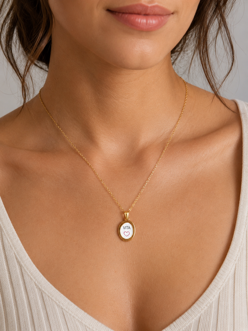 Collana in acciaio inox "Vita"