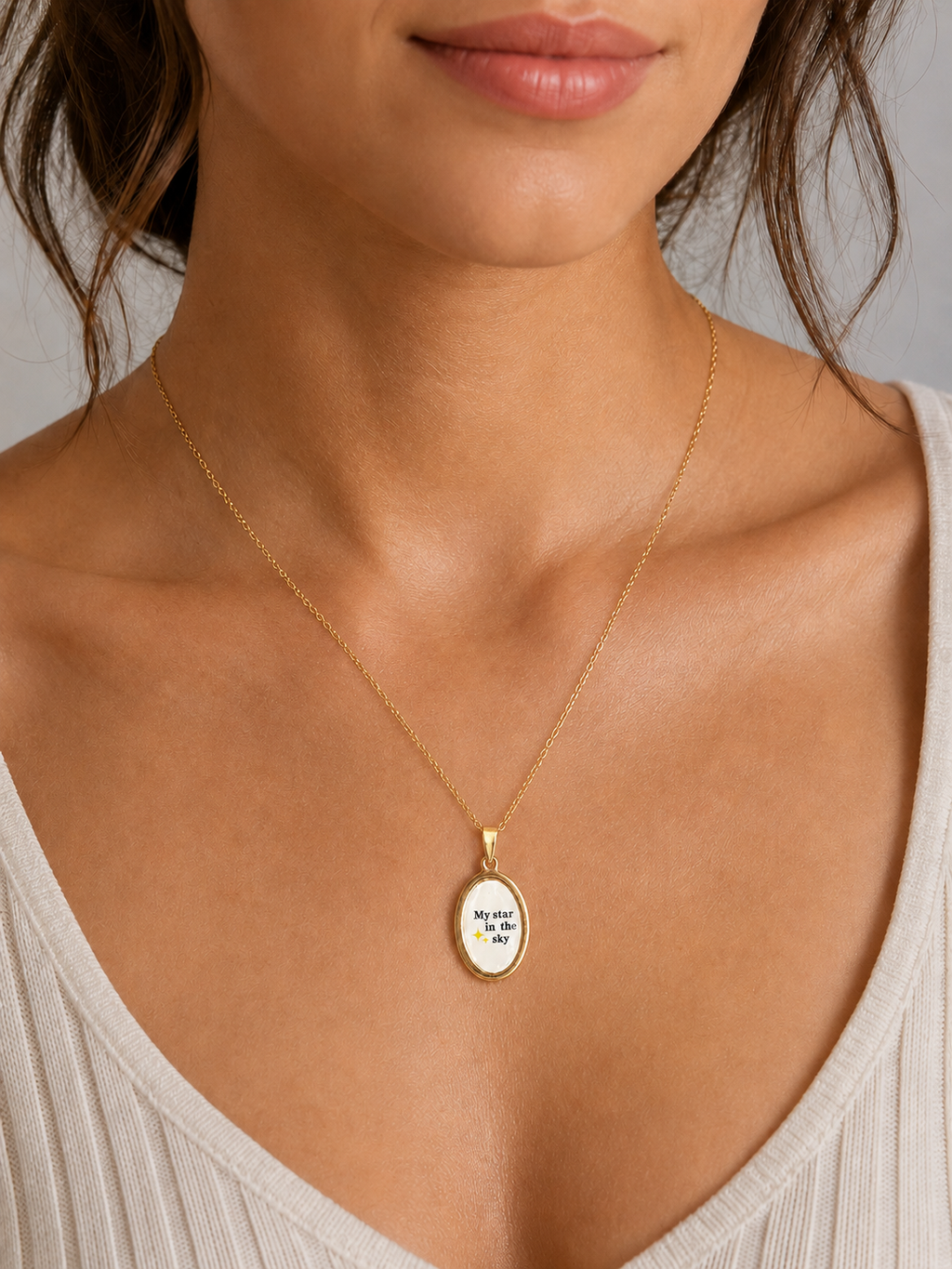 Collana in acciaio inox "My star in the sky"