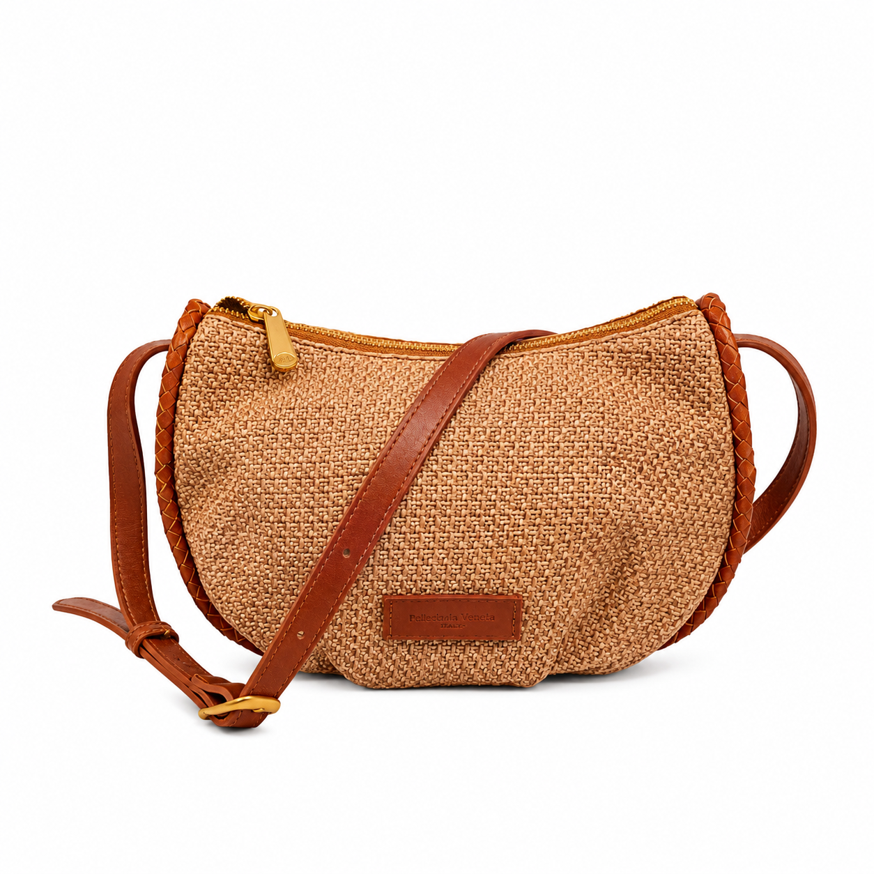 Borsa a tracolla Pelletteria Veneta Rigadin in vera pelle