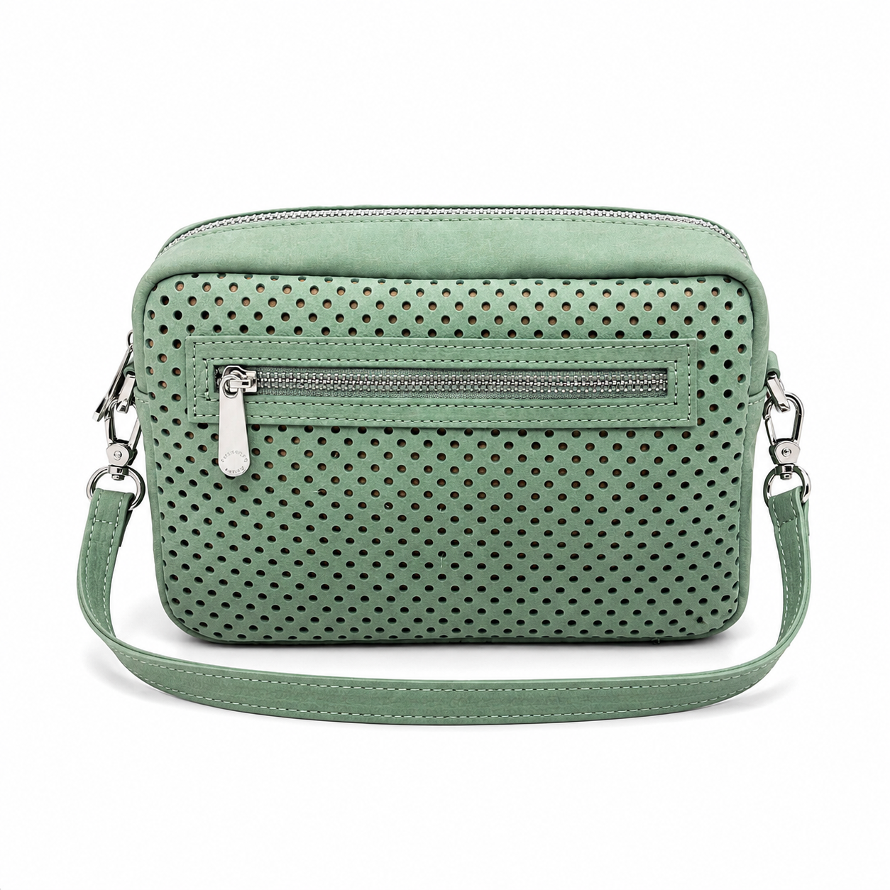 Borsa Tracolla piccola in pelle Nabuk forellata Pelletteria Veneta Forello in vera pelle