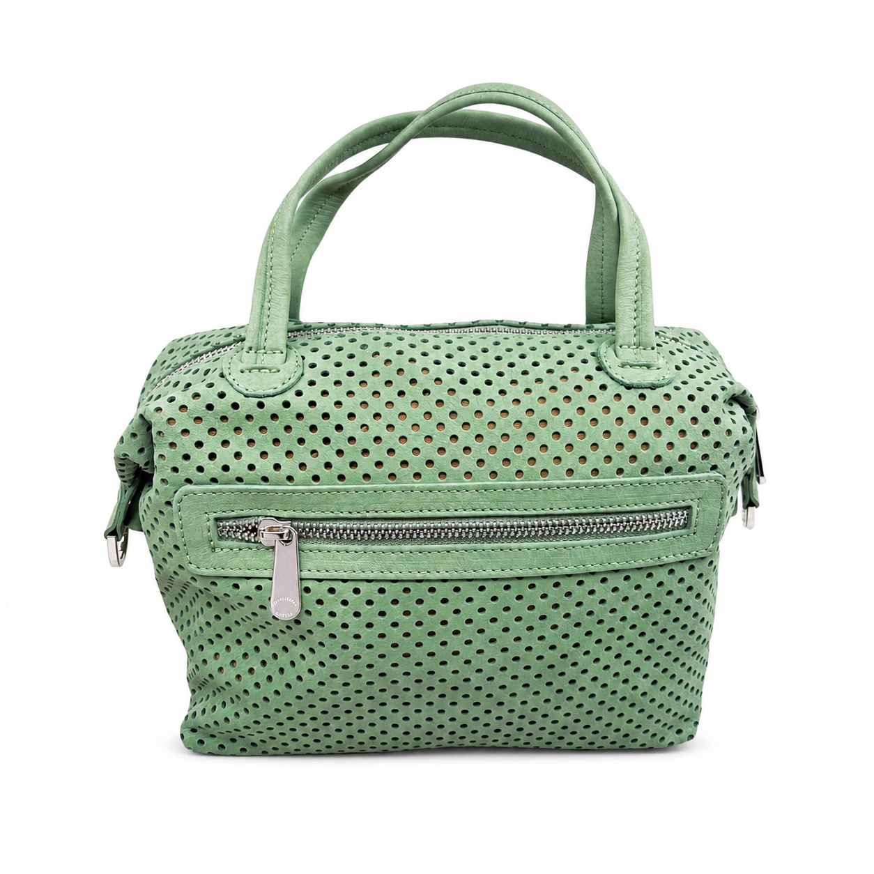 Borsa Bauletto medio in pelle Nabuk forellata Pelletteria Veneta Forello in vera pelle