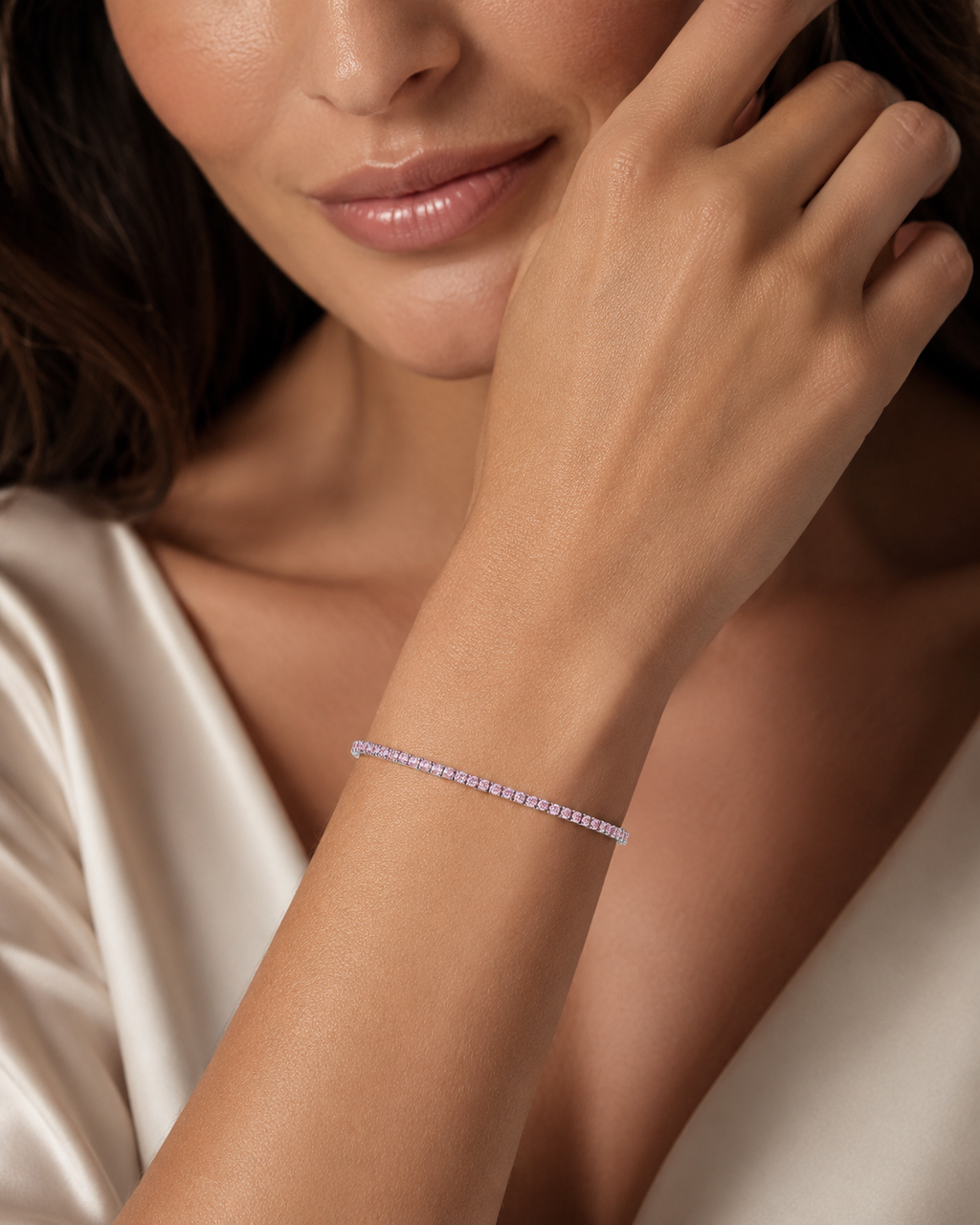 Bracciale Tennis Classico in acciaio inox Royale - Brand Gioielli