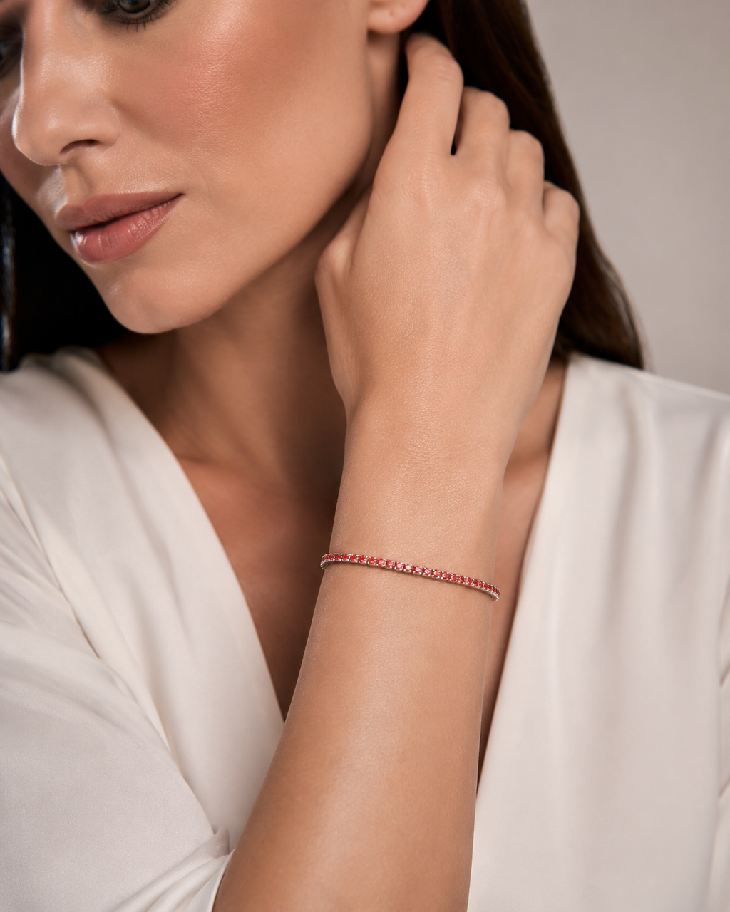 Bracciale Tennis Classico in acciaio inox Royale - Brand Gioielli