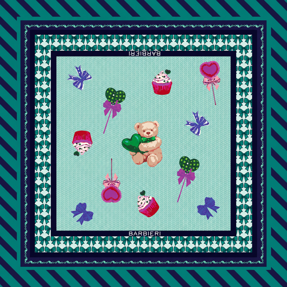 Foulard Teddy 100%Viscosa 70 x 70 cm - You B'jou by Barbieri