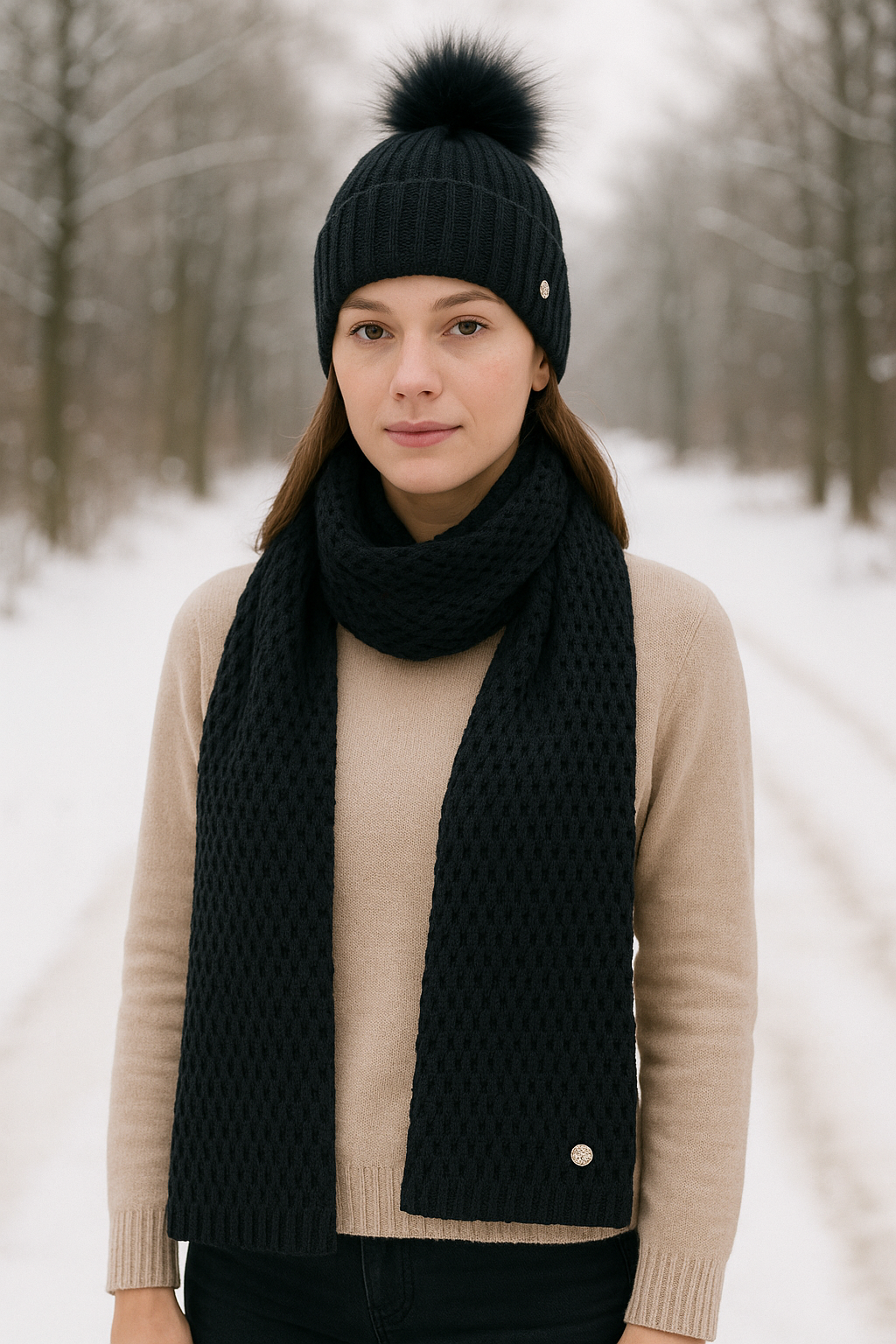 Sciarpa e Cappello Nuit - GianMarco Venturi