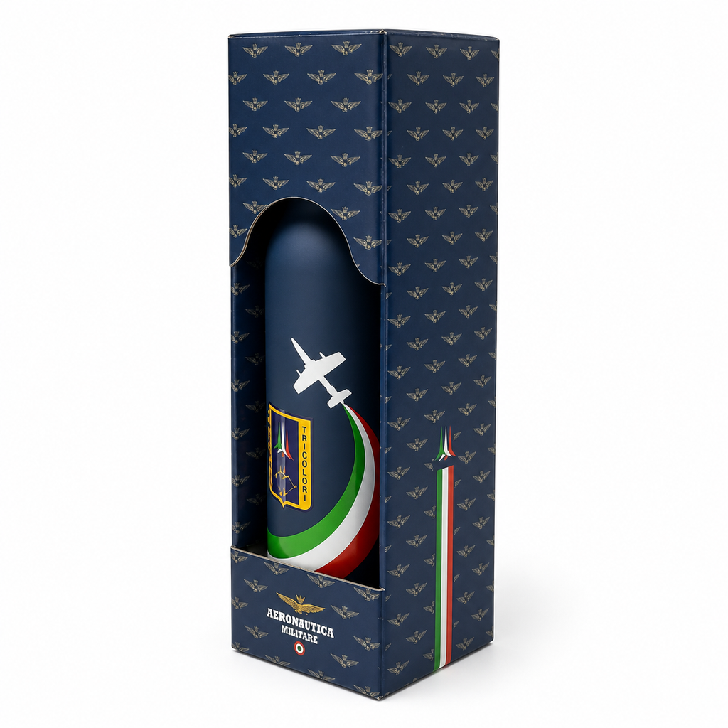 Borraccia Aeronautica Militare AMFT0931BL in acciaio blu