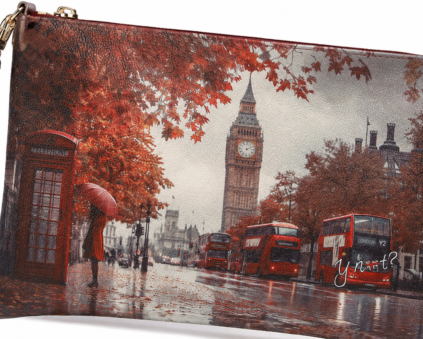 Clutch Yes bag stampa Londra - Ynot?
