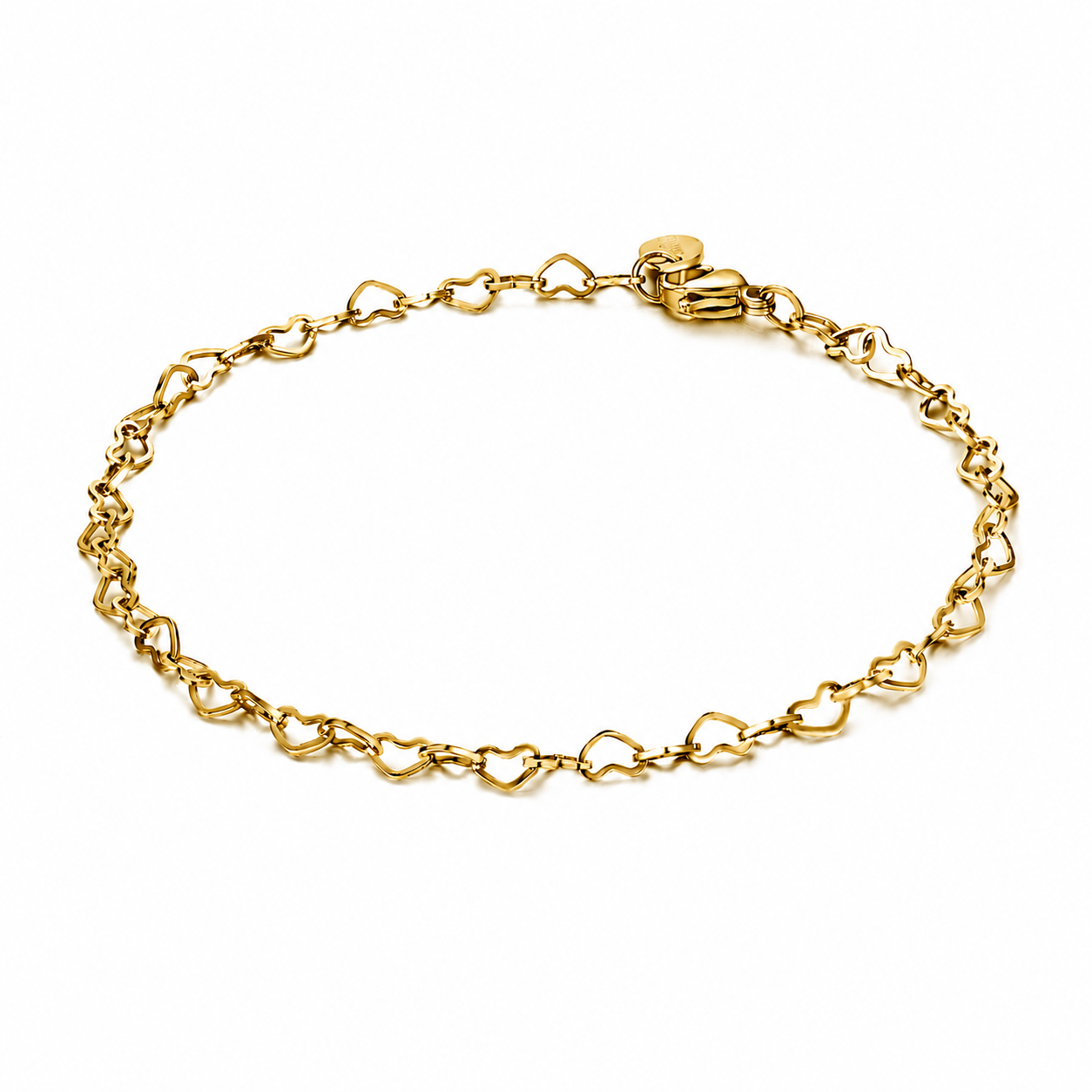 Bracciale Catena Cuori in acciaio inox Personal - Brand Gioielli