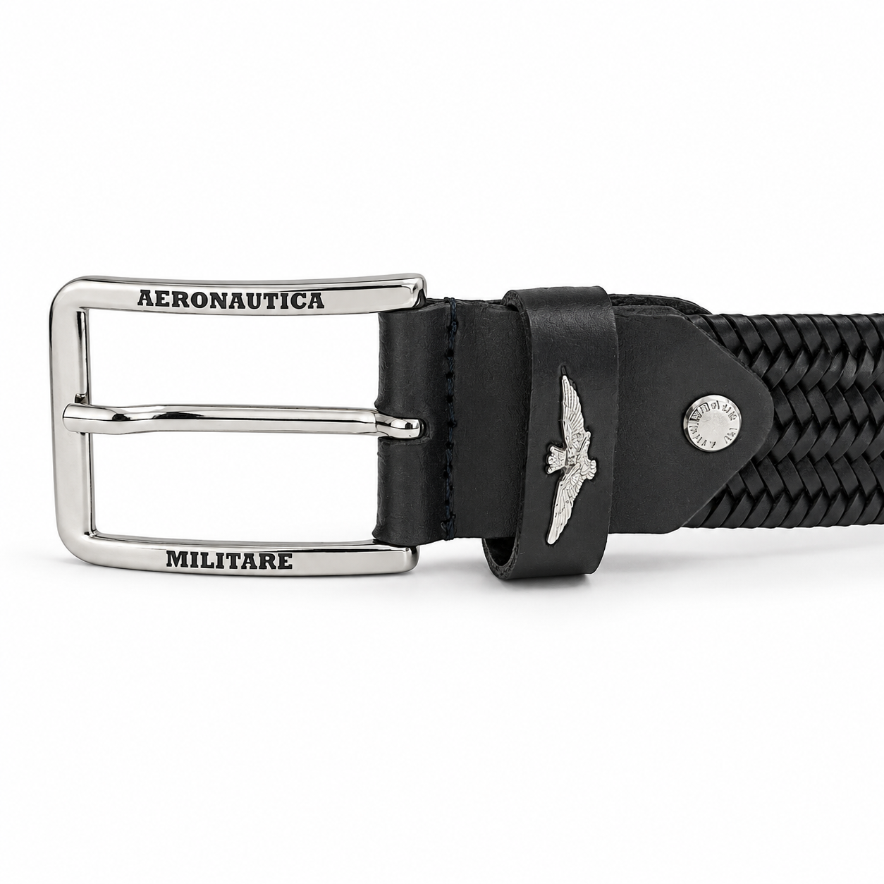 Cintura Uomo Elastica Aeronautica Militare AM416 in Vera Pelle