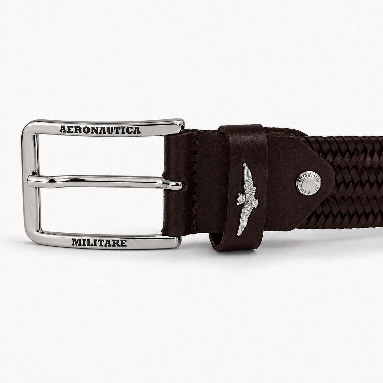 Cintura Uomo Elastica Aeronautica Militare AM416 in Vera Pelle