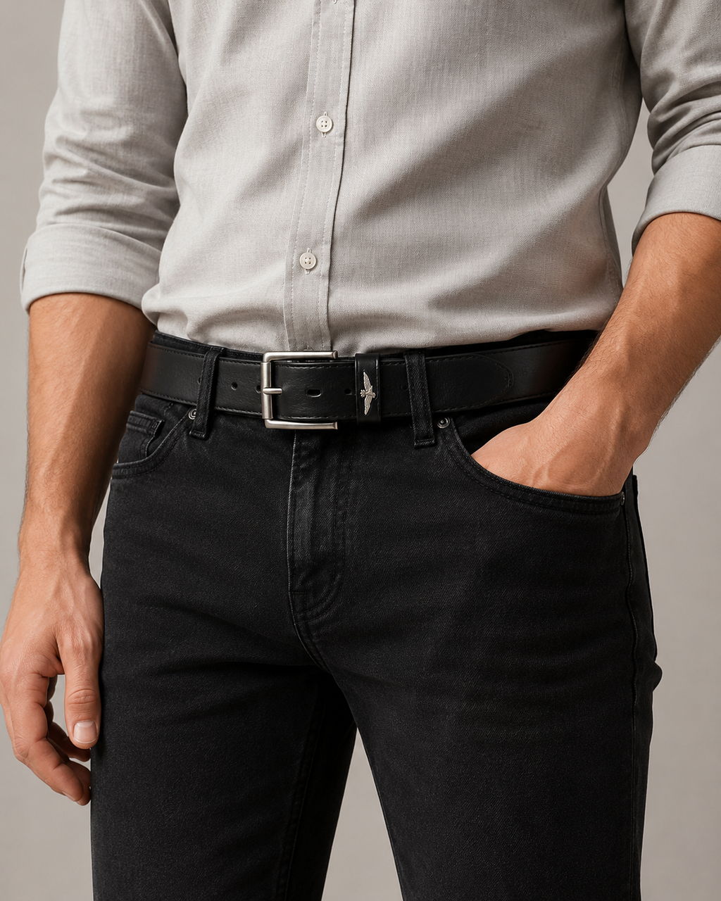 Cintura Uomo Aeronautica Militare AM412 in Vera Pelle