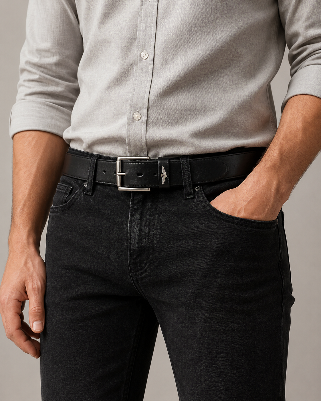 Cintura Uomo Aeronautica Militare AM412 in Vera Pelle