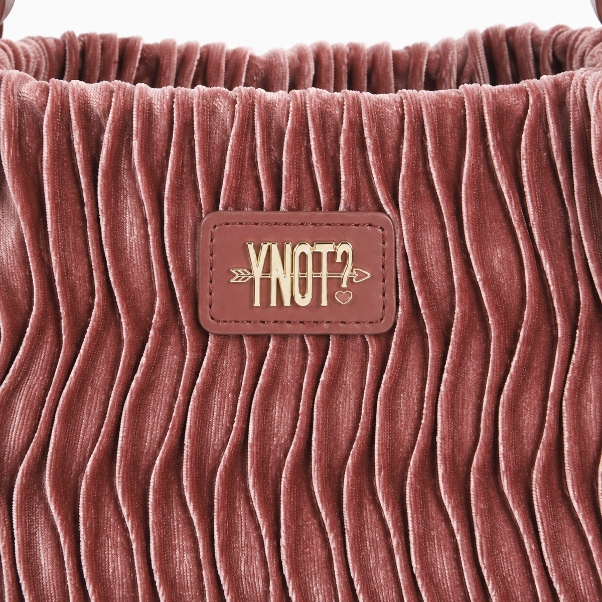 Borsa a mano Ynot taglia S in velluto Paris
