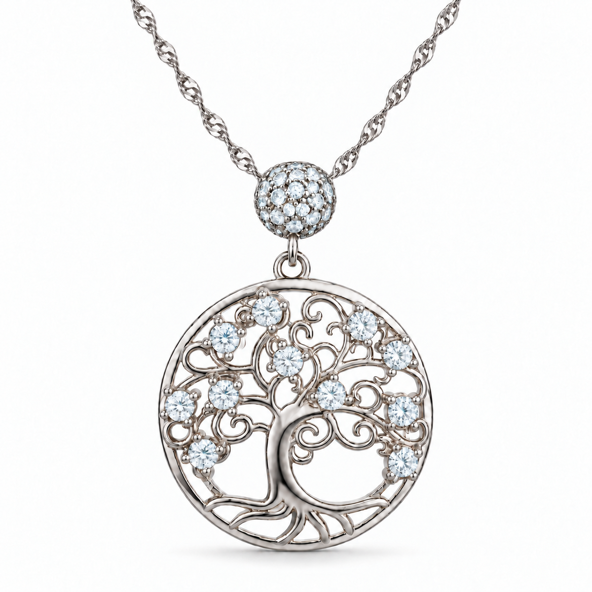 Collana con Ciondolo Albero della Vita in Argento 925