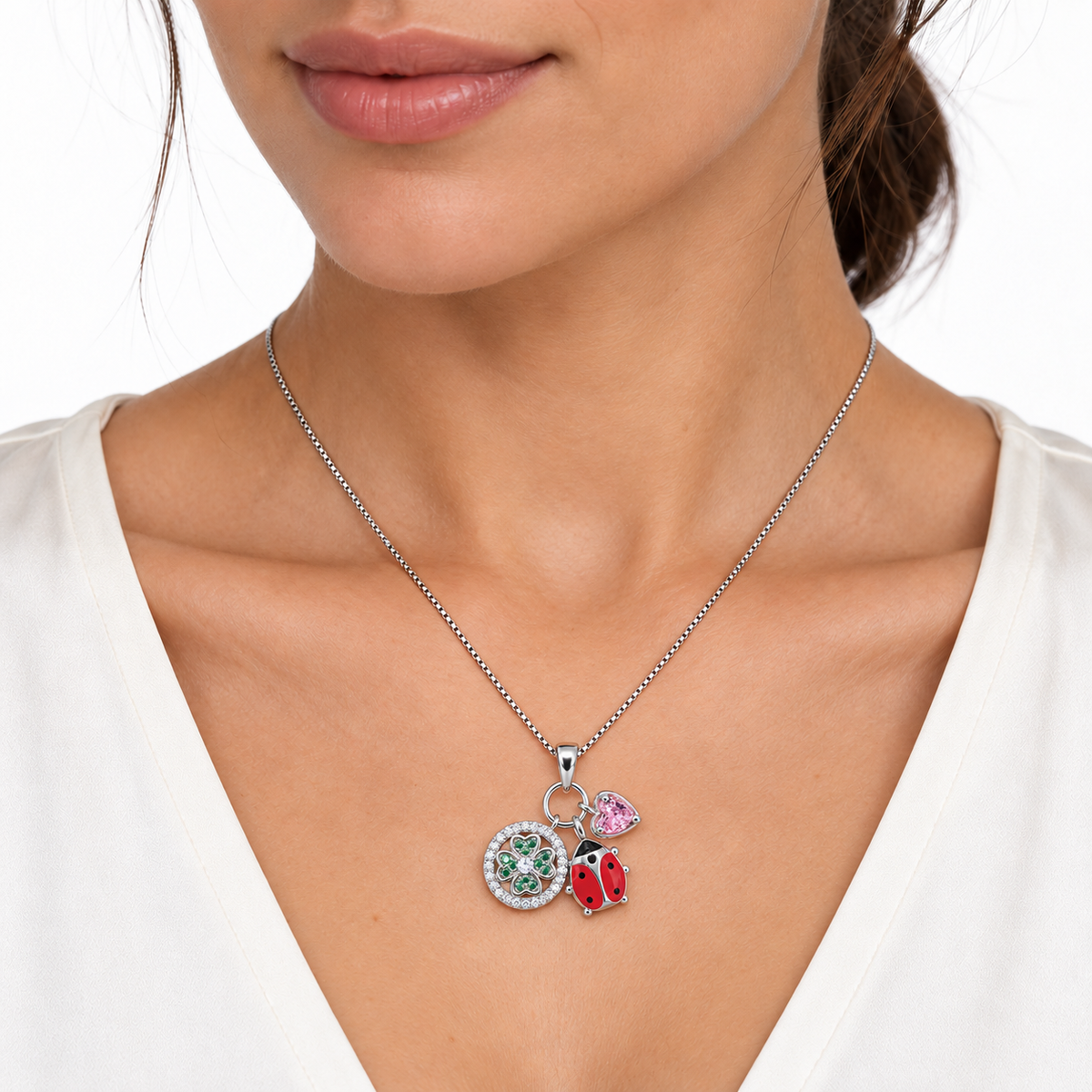 Collana Portafortuna in Argento 925