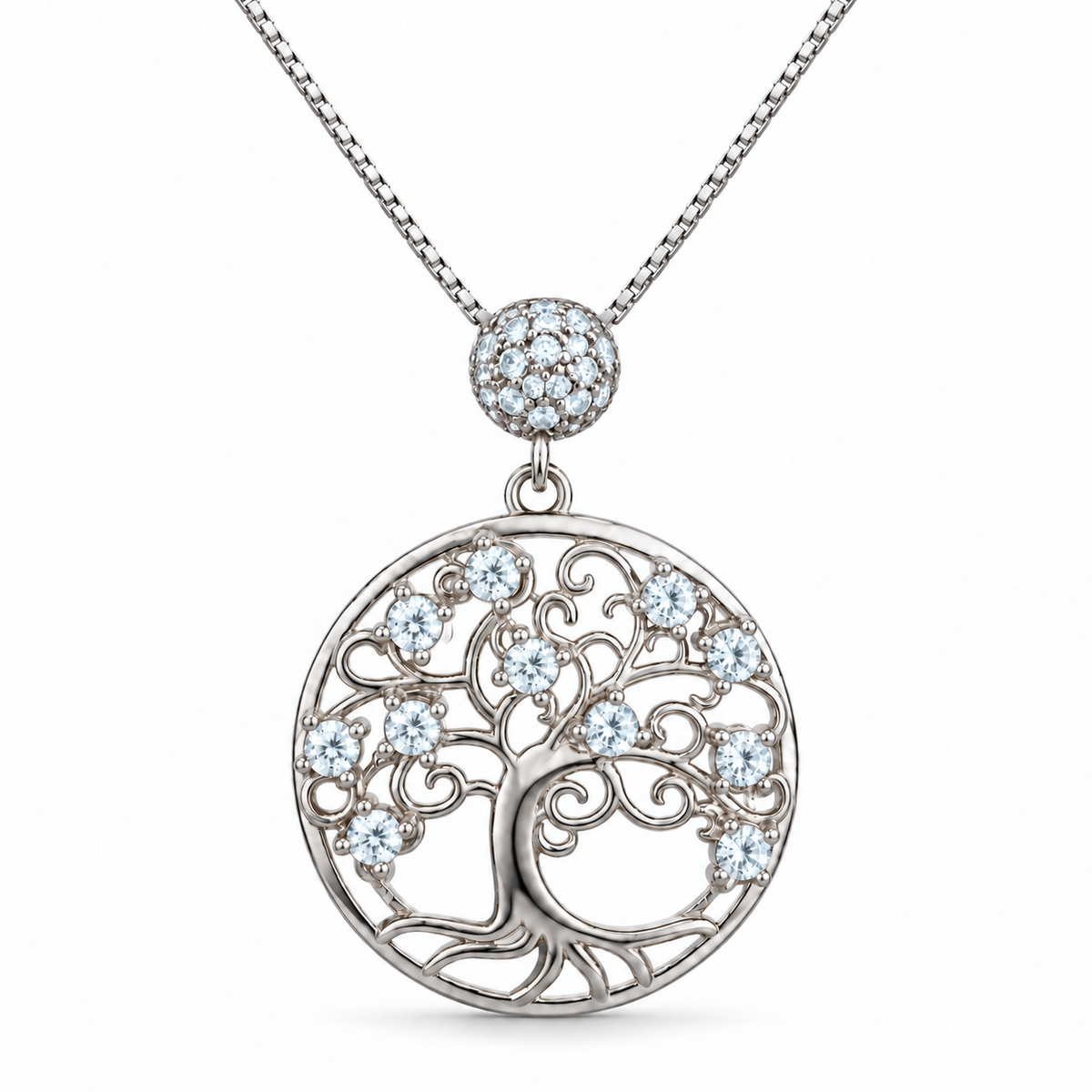 Collana con Ciondolo Albero della Vita in Argento 925