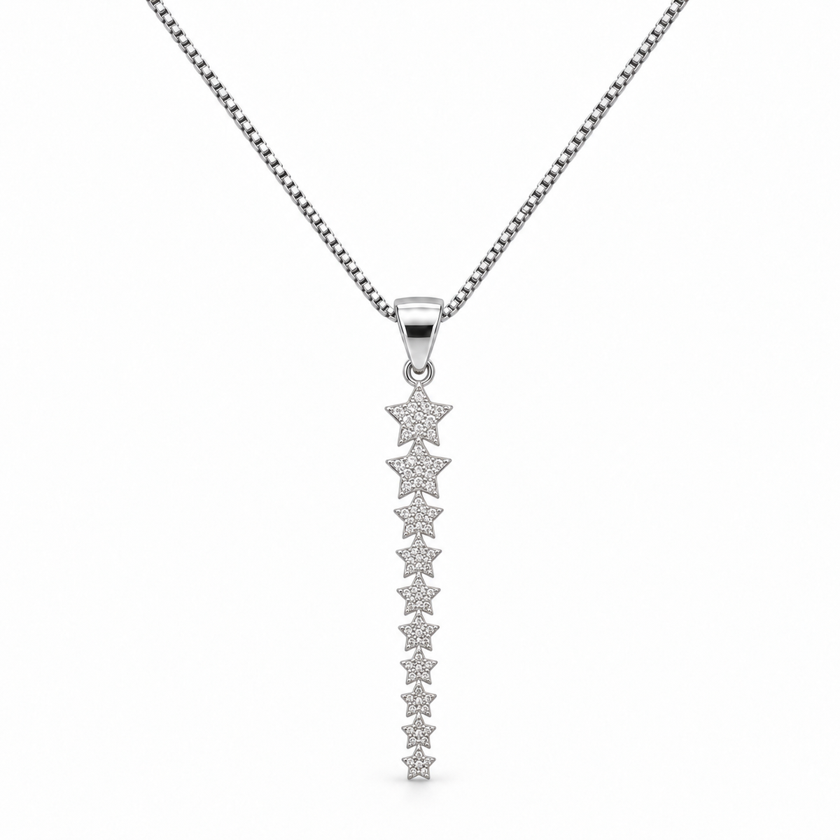 Collana con Stelle Degradè in Argento 925