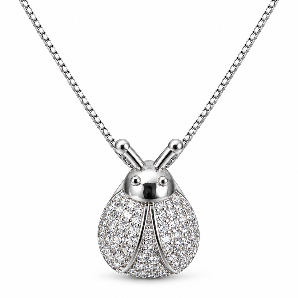 Collana con Ciondolo Coccinella in Argento 925