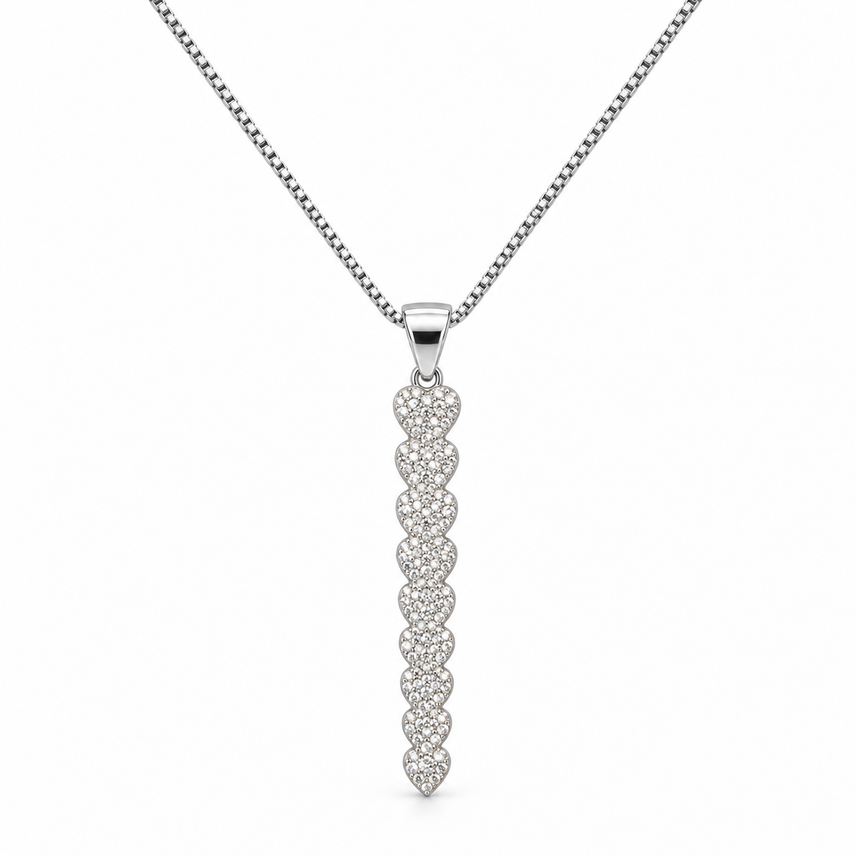 Collana con Cuori Degradè in Argento 925