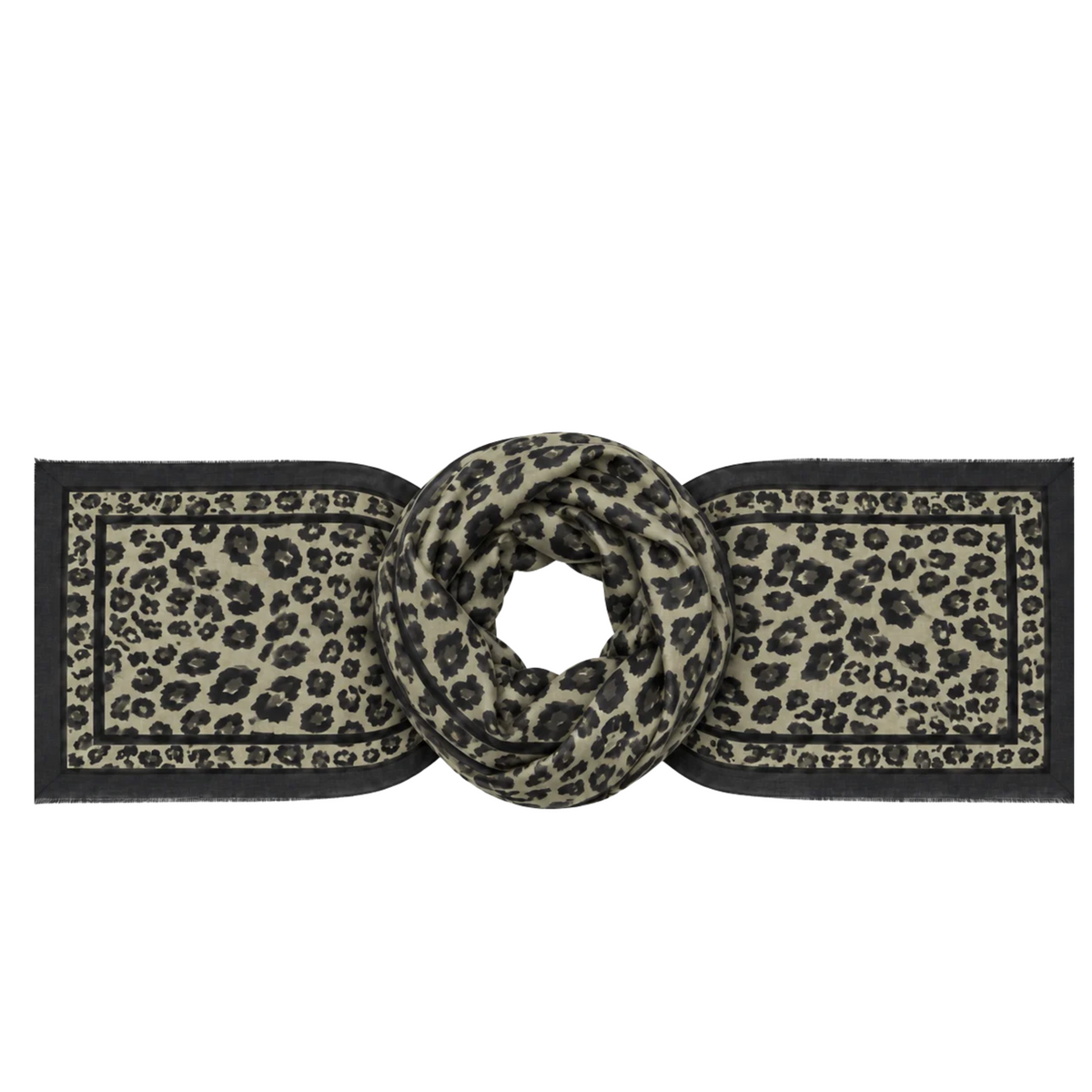 Sciarpa Leopard Chic in Poliestere 90 × 190 cm Lizas