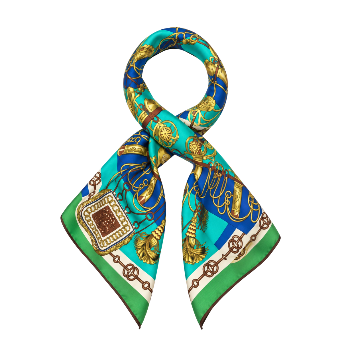 Foulard Fantasia Sellier in Viscosa 70 × 70 cm
