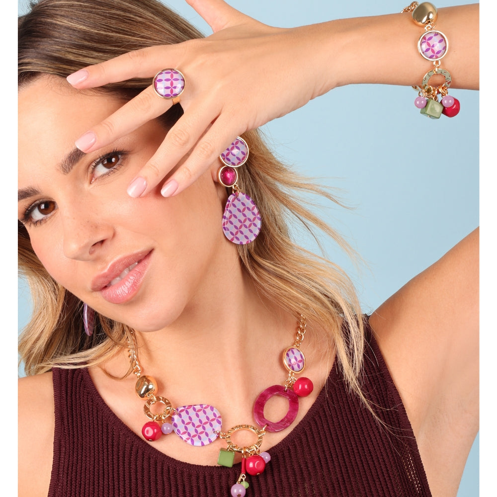 Collana Seventy Fucsia - You B'jou by Barbieri