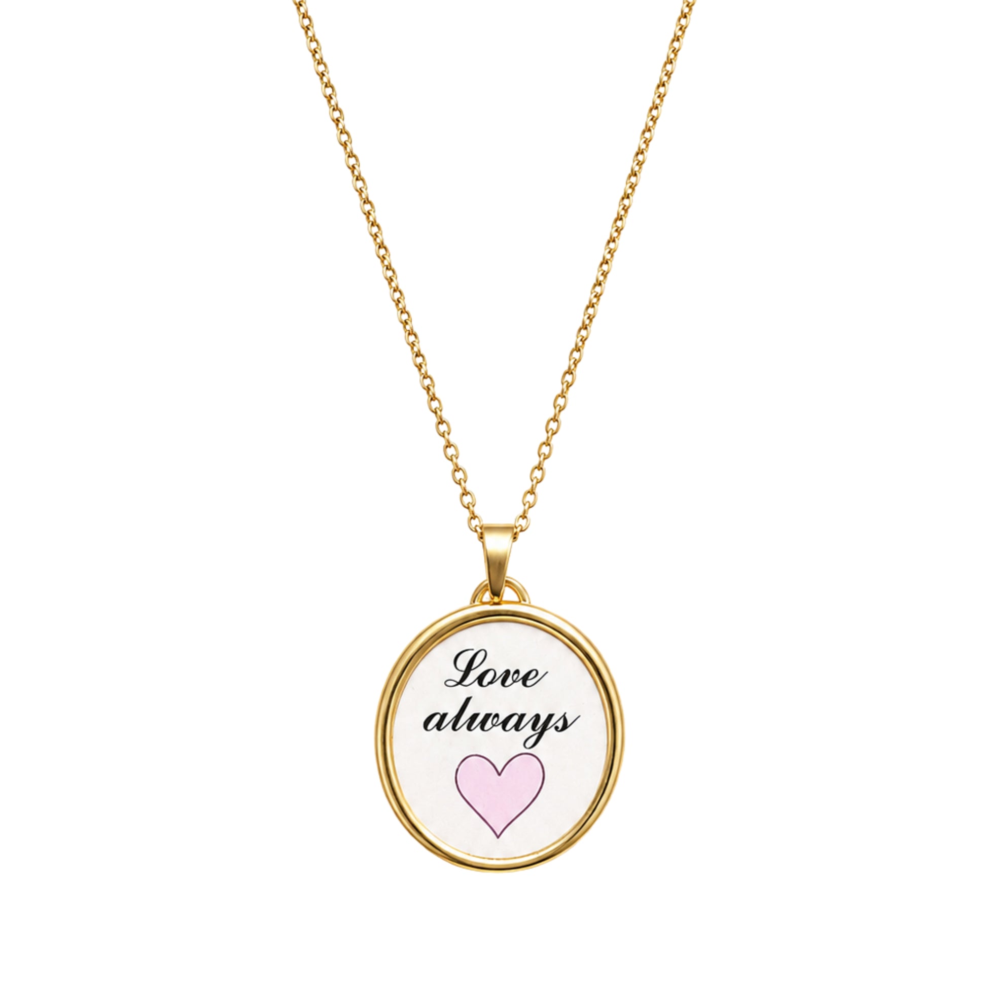 Collana in acciaio inox "Love always"