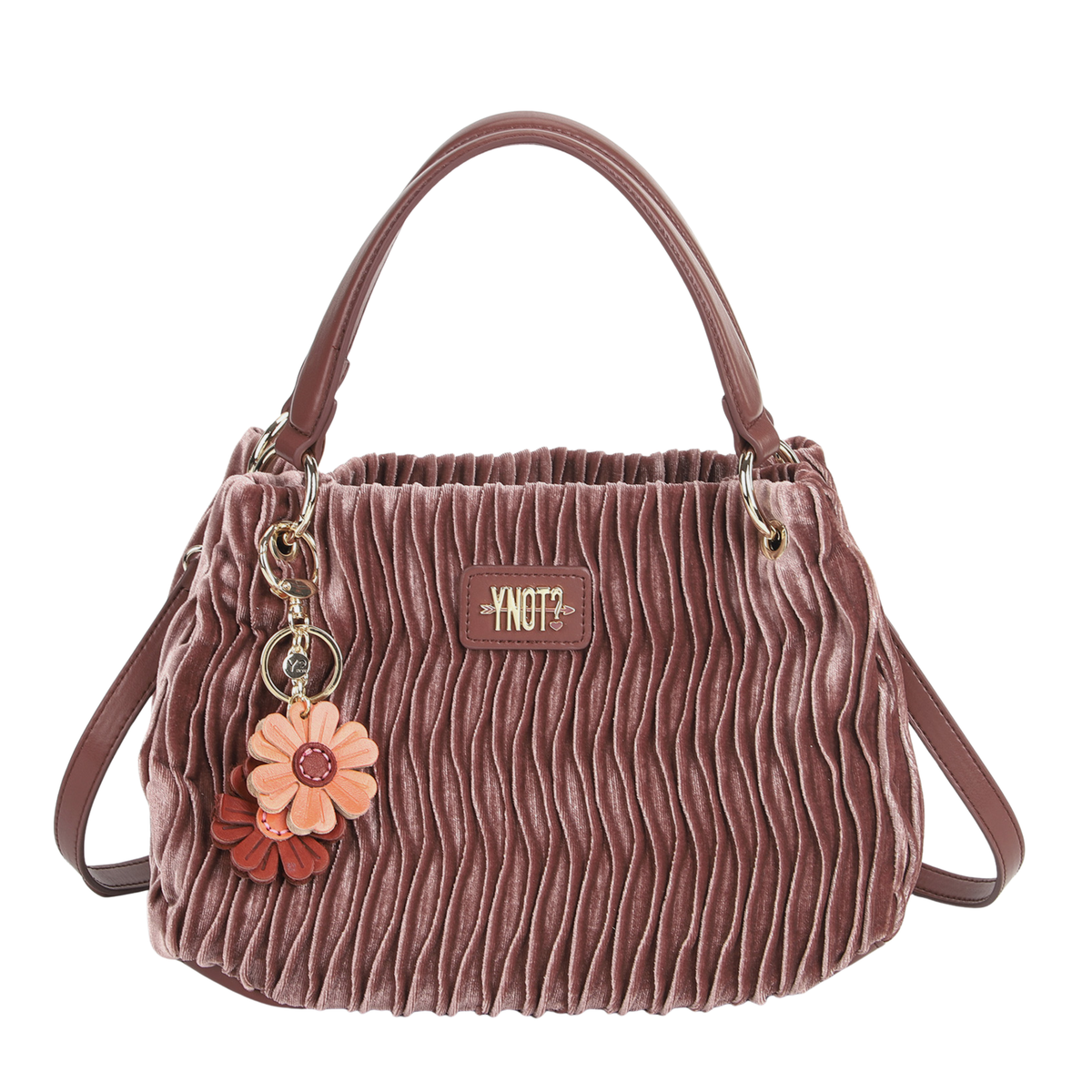 Borsa a mano Ynot taglia S in velluto Paris