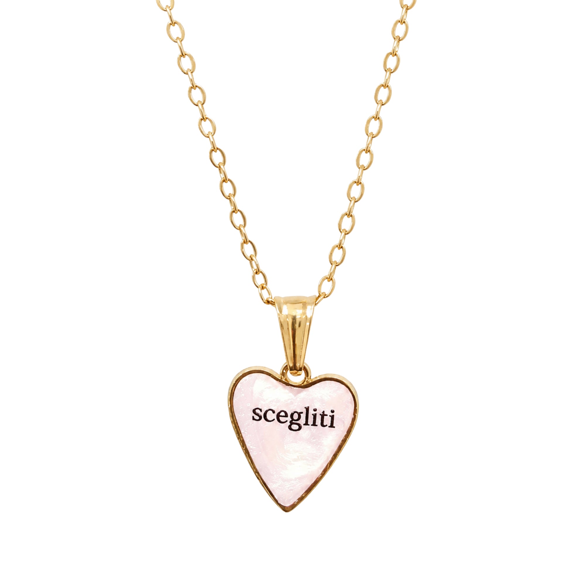 Collana in acciaio inox "Scegliti"
