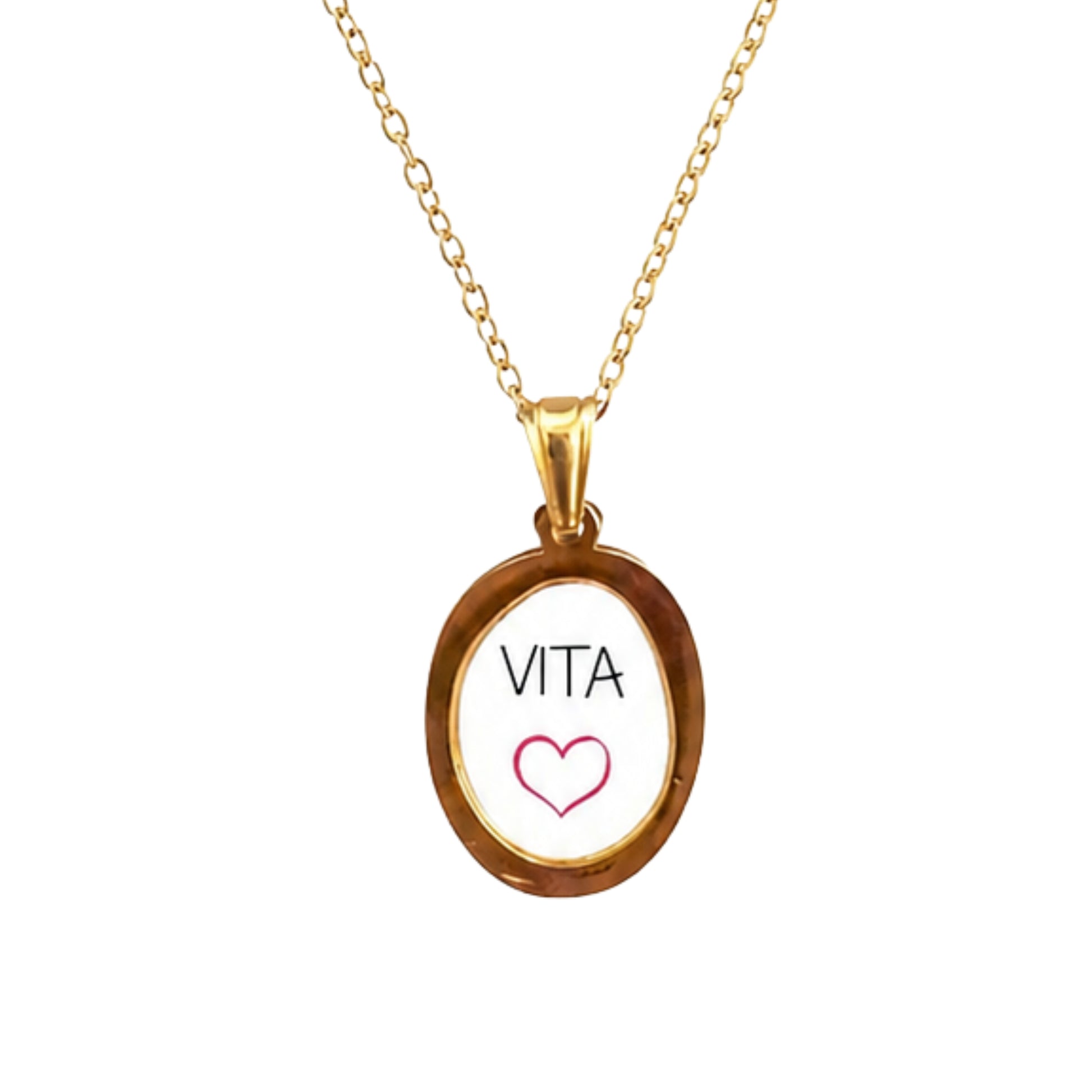 Collana in acciaio inox "Vita"