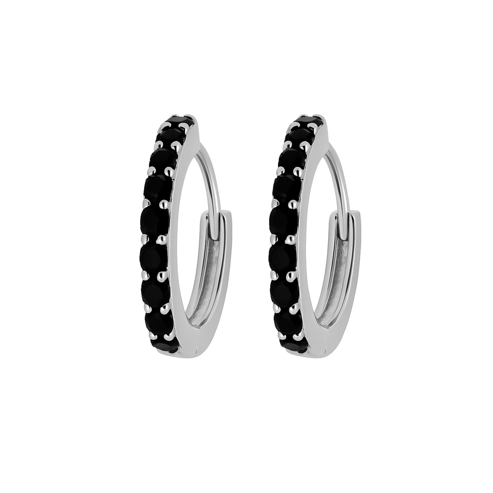 Orecchini a Cerchio con strass in Argento 925 - Les Folies