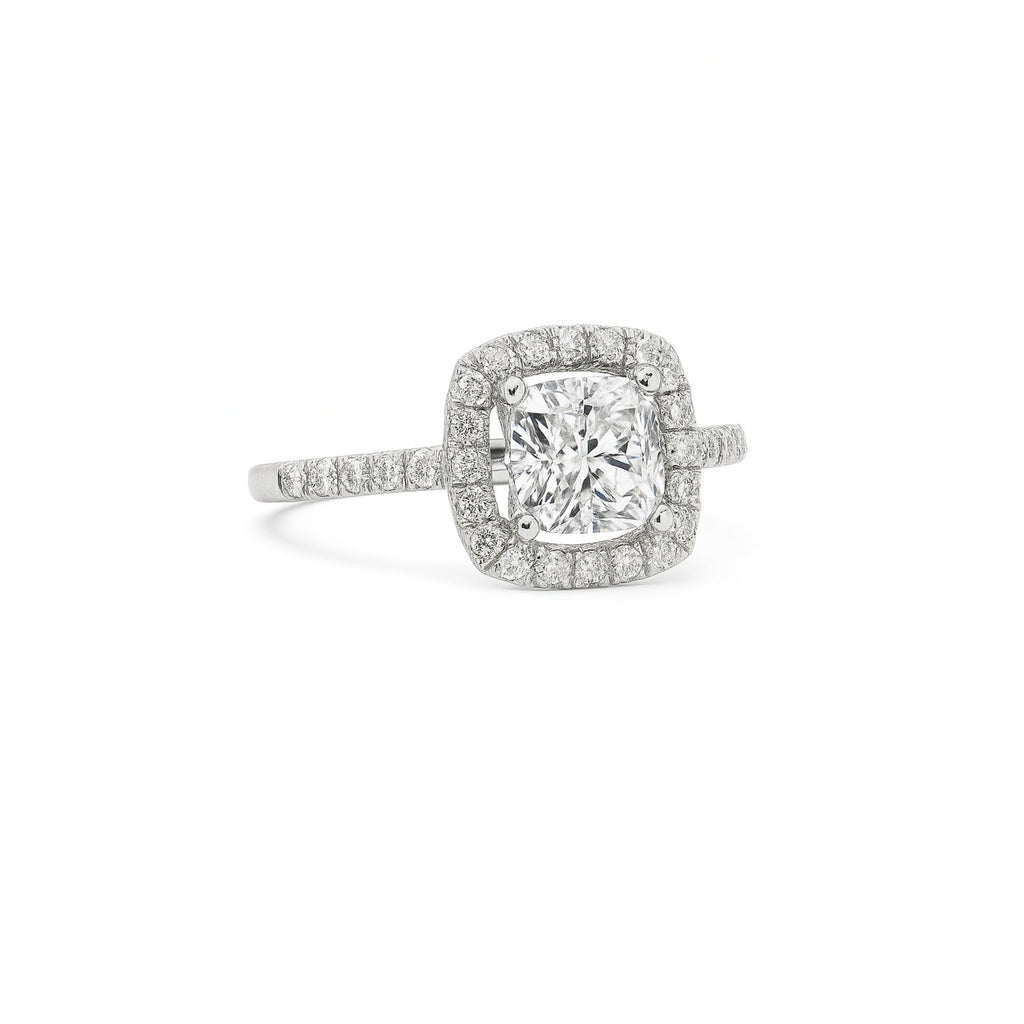 Anello Kate Quadrato in Argento 925 - Les folies