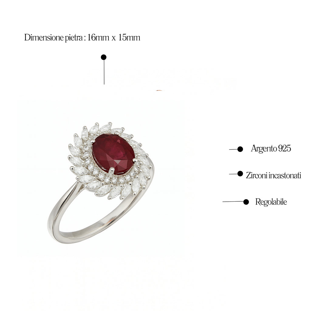 Anello Kate Corona in Argento 925 - Les folies