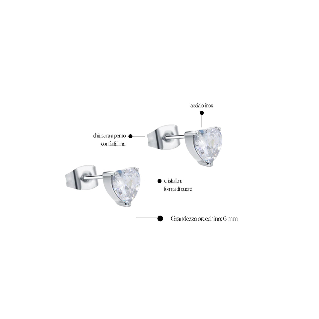 Orecchini Cuore Attimi - Brand Gioielli