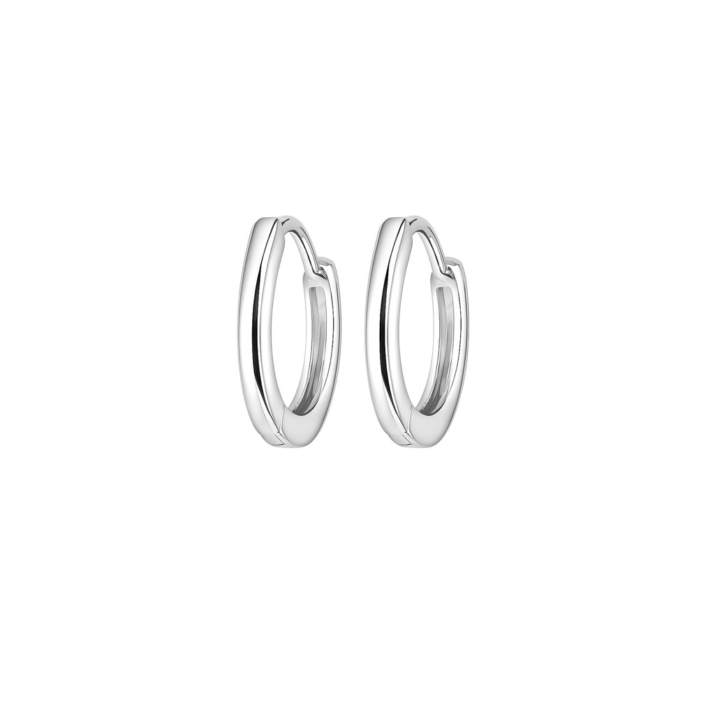 Orecchini a Cerchio liscio in Argento 925 - Les Folies